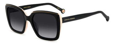 Women Carolina Herrera Sunglasses: HER 0143/G/S - Black Nude - SpecSMART Eye Clinic (Diagonal View)